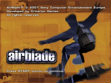 AirBlade screen shot title